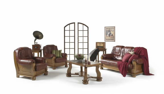 Sofagarnitur 3+1 Sitzer Klassischer Wohnlandschaft Sofas Couchen Polster Sofa