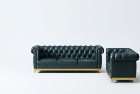 3+2 Sofagarnitur Sitzer Chesterfield Wohnlandschaft Sofas Couchen Polster