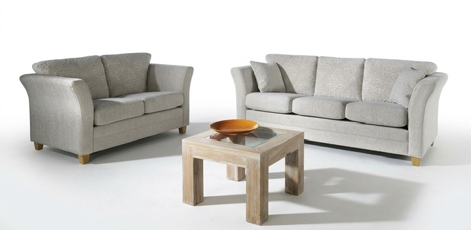 Sofagarnitur 3+2 Sitzer mit Bettfunktion Polster Garnitur Leder Couch LOUISIANA
