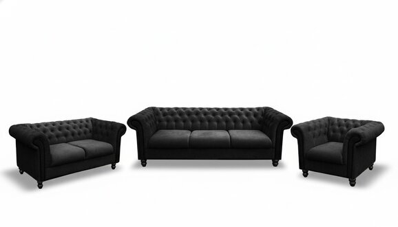Sofagarnitur Chesterfield Design Wohnzimmer Möbel Couch 321 Sitzer Couchen Sofas