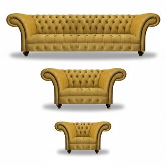 Sofagarnitur Couch Polster Chesterfield Modern Design Sofa Set 3tlg Wohnzimmer