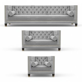 Sofagarnitur Designer Sofas Couch Wohnzimmer Luxus 4+2+1 Couchgarnitur