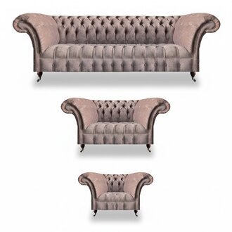 Sofagarnitur Komplett 4+2+1Textil Sofas Set Wohnzimmer Möbel Chesterfield