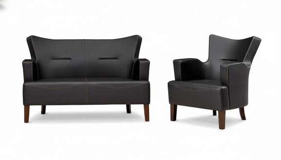 Sofagarnitur Moderne Designer Sofz 2-Sitzer Luxus Polster Sessel 2+1 Set
