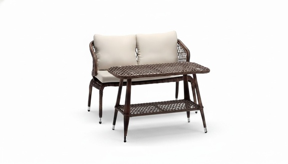 Sofagarnitur Moderne Gartenmöbel Luxus Couchtisch Sofa 2 Sitzer Hochwertig Möbel