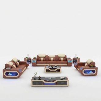Sofagarnitur Set 3+2+1 Sitzer Couchtisch Sideboard Garnitur Design Moderne 5tlg.