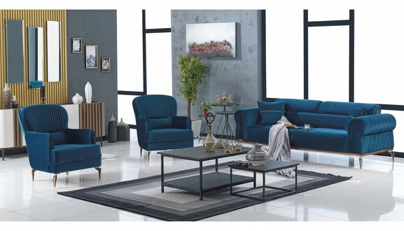Sofagarnitur Sofa Couch Polster Sitzgarnitur Sitzpolser Sitzlandschaft 3+1+1
