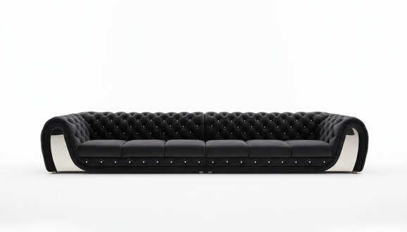 Sofas 6 Sitzer Textil Big Xxl Wohnzimmer Stoff Neu Sofa Couch Polsterung Möbel