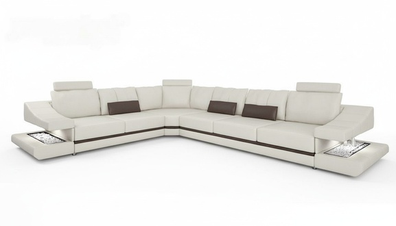 Sofas Design Ecksofa L-Form Möbel Bett Funktionen Textil Leder Schlafsofa Sofas