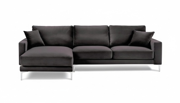 Sofas Italienische Möbel Schwarz Ecksofa Wohnzimmer Design Couchen Polster Sofa