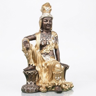 Statue Buddhismus Kwan-Yin Guan Yin Bodhisattva Skulptur Statuen Figur