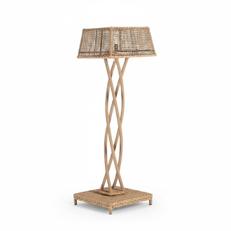 Stehlampe Rattan Beige Modern Luxuslampen Stehlampenständer stilvoll Lampe