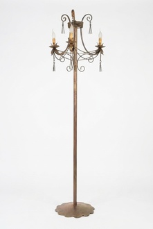 Stehlampe Standlampe Stand Luxus Leuchten Lampen Lampe Gold Art 170 cm