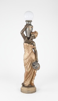 Stehleuchte Lampe Leuchte Statue Figur Skulpturen Skulptur Statuen