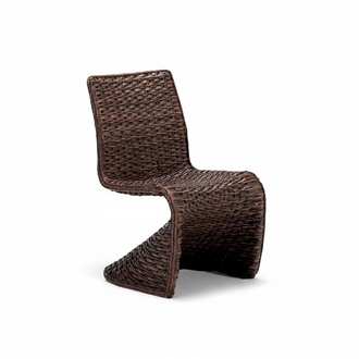 Stilvoll Rattan Hochwertig Terrasse Stuhl Braun Luxus Modern Stil bestellbar