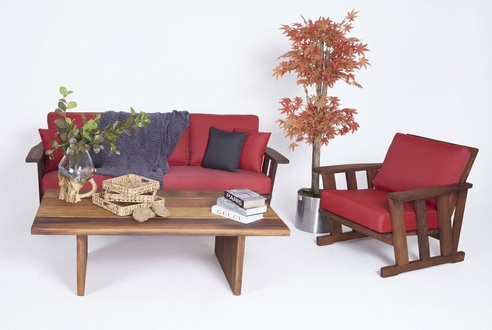 Stilvolles Gartenmöbel Set 3+1 Sitzer Luxuriöse Terrassenmöbel Couchtisch 3tlg