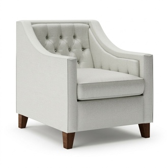 Stuhl 1x Esszimmer Polsterstuhl Fernseh Lounge Textil Sitz Sessel Chesterfield