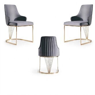 Stuhl 2x Ess Zimmer Neu Stühle Polsterstuhl Metall Lounge Design Möbel