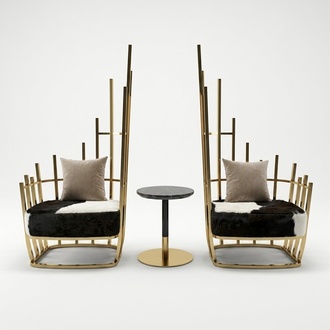 Stuhl Design Lounge Lehn Stühle Deko Polster Ess Wohn Zimmer Club Möbel