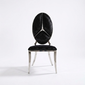 Stuhl Schwarz Neu Stühle Polsterstuhl Sessel Metall Lounge Design Möbel