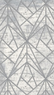 Teppich Kurz Flor Geometrisches Abstrakt Linien Muster Grau Wohnzimmer Teppiche