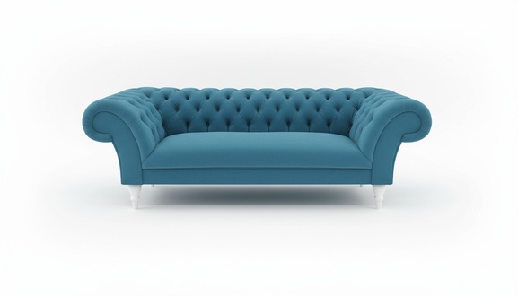Textil 3 Sitzer Blau Stoff Design Couch Polster Sofas Modern Sofa Chesterfield