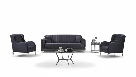 Textil Sofa Set 3tlg Couch Polster Garnitur Sofagarnitur 3+1+1 Moderne Couchen