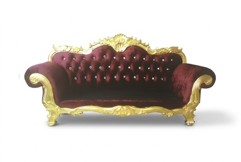 Thron Sofa Königlicher Chesterfield Polster Samt 3 Sitzer Antik Stil Sofas