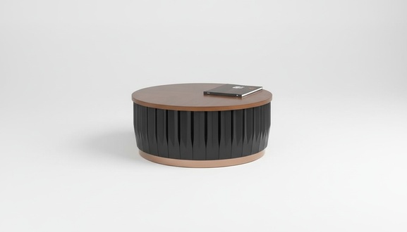 Tisch Holz Couchtisch Moderne Design Schwarz Tische Büro Braun Einrichtung Neu