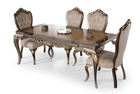 Tisch Luxus Esszimmertisch Esstisch Esszimmer Holz Tische Barock Ess Möbel Neu
