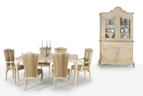 Tisch Set Garnitur Esstisch 6 Stühle Luxus Stil Möbel 8tlg Stuhl