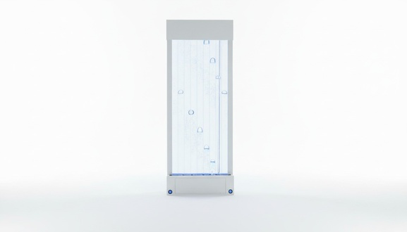 Trennwand Regal Schrank Wasserwand Säule Wände Waterwall LED