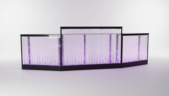 Tresen Regal Bar Wasser Wand Säule Beleuchtete Theke Regale Möbel