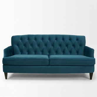Turkis Royal Couch - Luxus Chesterfield Möbel # Polster Design Leder