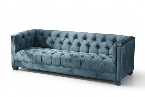 Turkis Samt Velvet Sofa # Chesterfield Luxus Möbel # Englische Couch