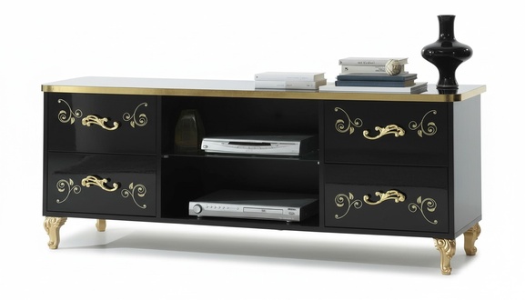 TV Tisch RTV Schrank Lowboard TV-Möbel Dekorative Fernsehtisch Designer