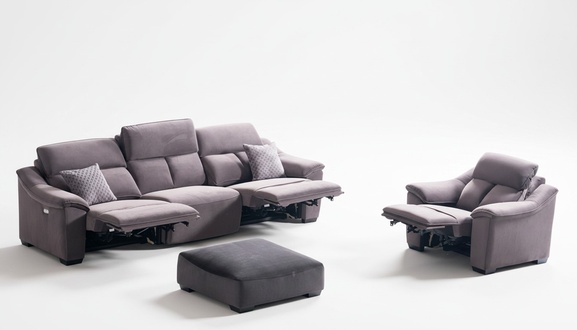 Verstellbare Kino Couch Sofagarnitur Couch Polster Sofa Multifunktion Sofas 3+1