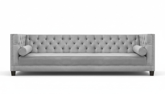 Viersitzer Sofa Couch Wohnzimmer Textil Polstermöbel Luxus Chesterfield
