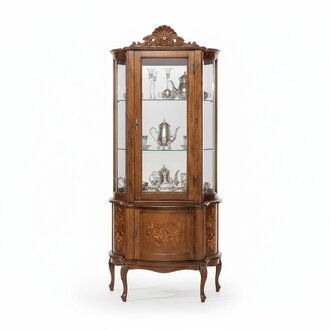 Vitrine Anrichte Schränke Design Italienische Möbel Schrank Luxus Barock Holz