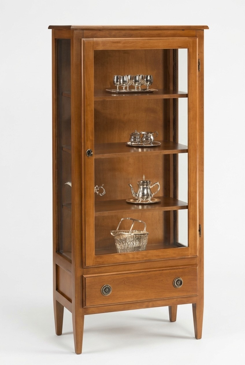 Vitrine Anrichte Schrank Regal Modern Stil Wohnzimmer Glasschrank Vitrinen