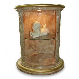 Vitrine Design Säule Schrank Vitrinen Regal Aufbewahrung Beleuchtet