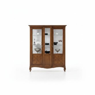 Vitrine Holz Luxus Schränke Klassische Anrichte Schrank