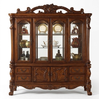 Vitrine Deko Schrank Vitrinen Wohnzimmer Schränke Schau Barock Design