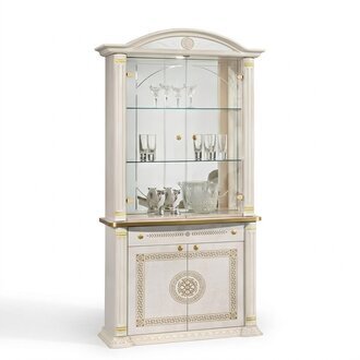 Glasvitrinen Glasbarschrank Barockhaus Wandregale Holz Vitrinenmöbel neu