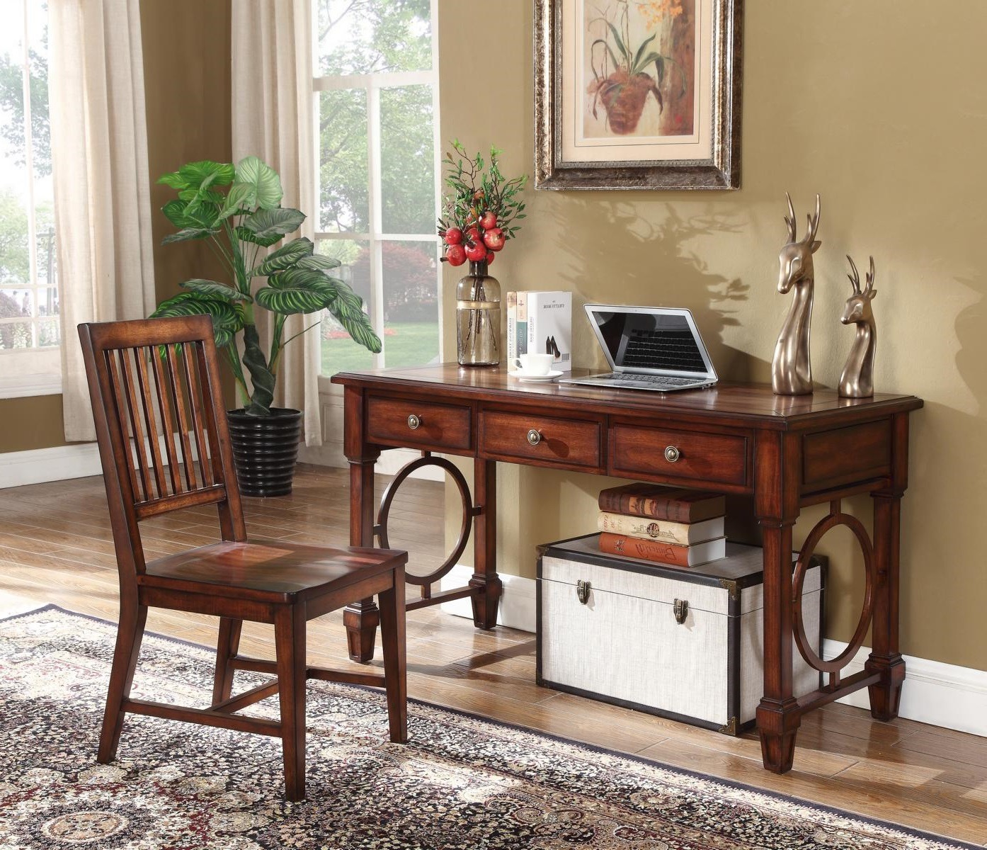 Büromöbel Komplettset Home Office Arbeitszimmer Schreibtisch Schrank