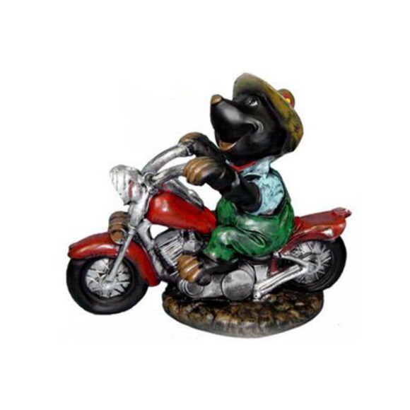 Maulwurf Figur Design auf einem Motorrad Skulptur Dekoration Neuheit