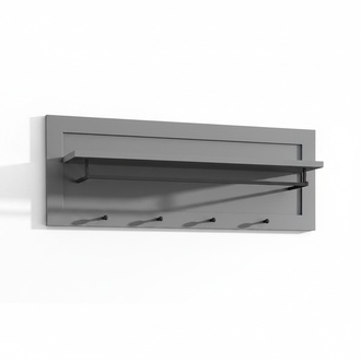 Wandgarderobe Garderobenleiste Wandablage Hakenleiste mit Kleiderstange