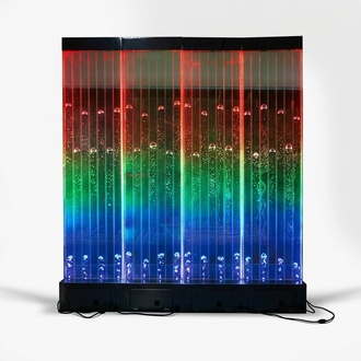 Wandpaneel mit Wasserblasen Dekorative LED Wasserwand Designer Wasser Wand