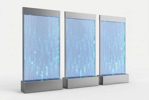 Wandpaneel Trennwand Wasser Wände Wand LED Wasserwand Design