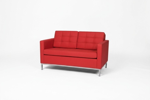 Wartezimmer Möbel Zweisitzer Rote Couch Polster Möbel Büro Einrichtung